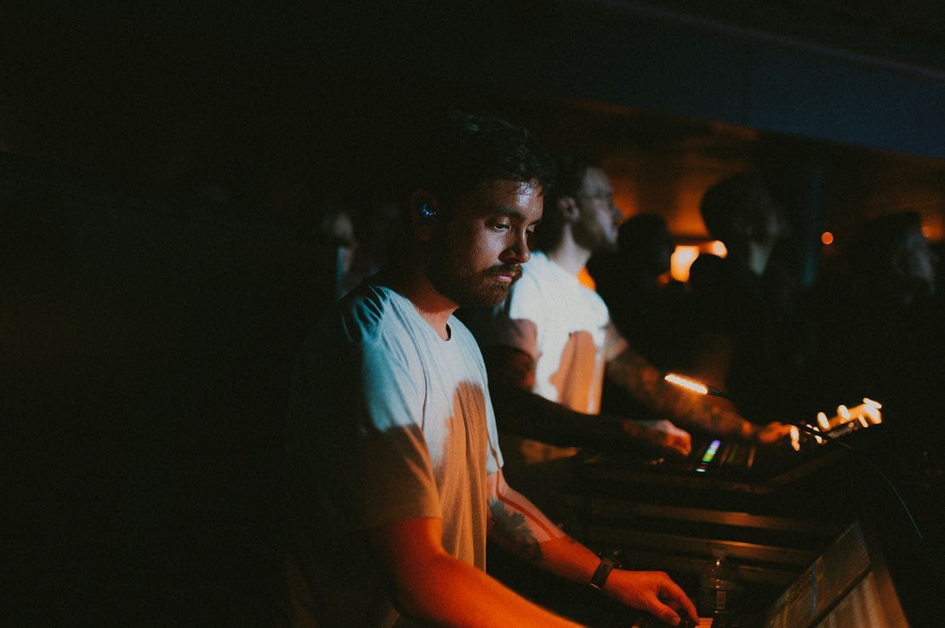 Jeff Holcomb at the lighting console